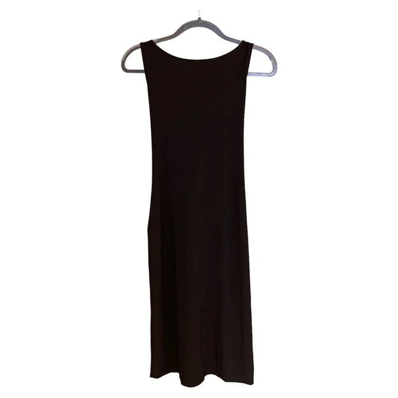 NORMA KAMALI Sleeveless Tank Dress Black Size Medium - Picture 1 of 7